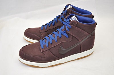 NIKE DUNK HIGH PREMIUM 317892 600 DEEP BURGUNDY METEOR BLUE WHITE 