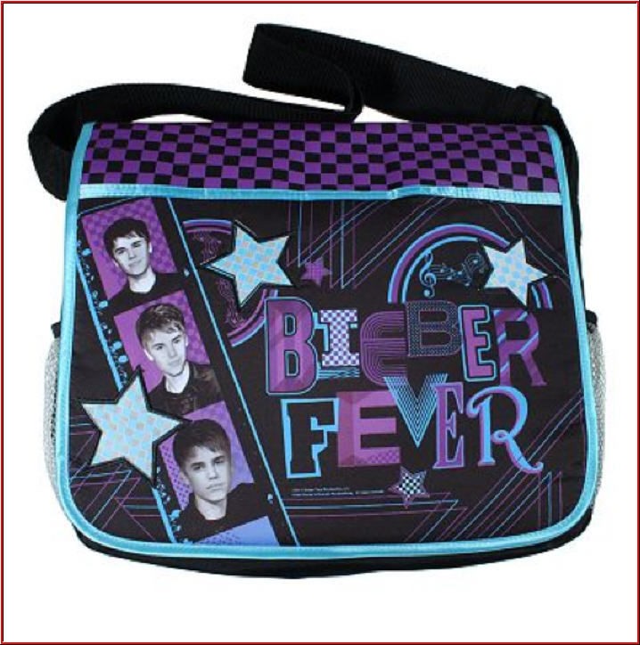 JUSTIN BIEBER Messenger backpack   BIEBER FEVER   LARGE Shoulder Bag 