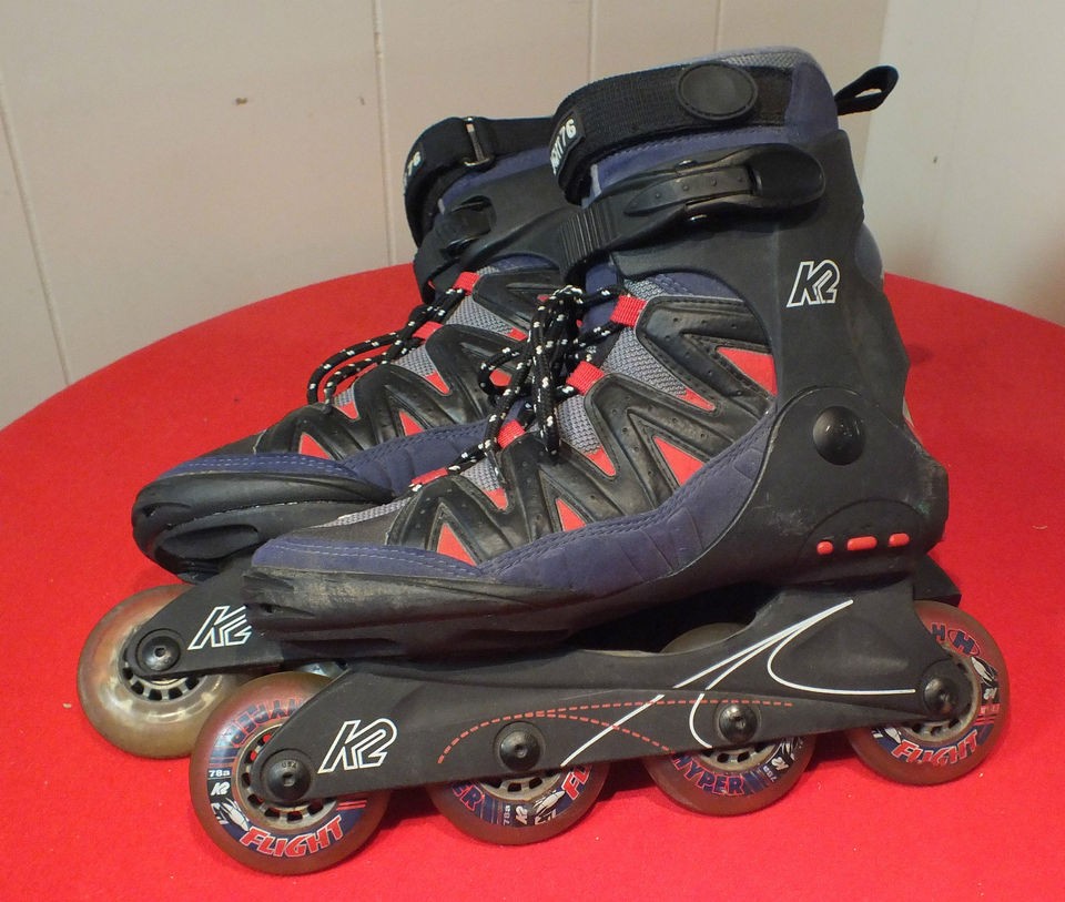 K2 Softboot Flight 76 Inline Skates w/Hyper Flight Wheels US Womens 9 