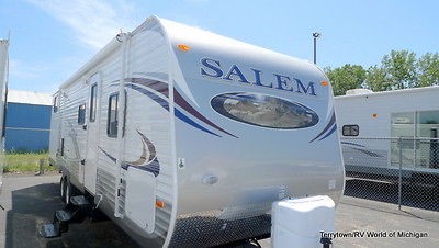 2013 Salem 30KQBSS Bunkhouse Trailer RV w/Outside Kitchen 