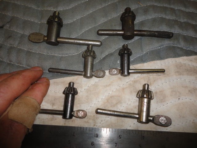 MACHINIST TOOLS LATHE MILL Lot of Drill Chuck Keys