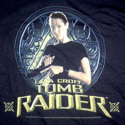 TOMB RAIDER New Black MD MEDIUM(movie,p​s2,Joli)T SHIR​T/TEE