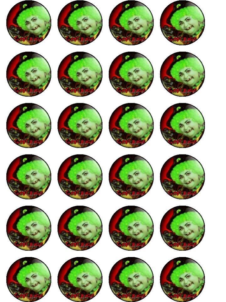 24 X GROTBAGS TV SHOW RICE PAPER BIRTHDAY CAKE TOPPERS