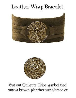 NEW MOON Jewelery Bracelet Leather Wrap Quileute Tribe Tattoo twilight 