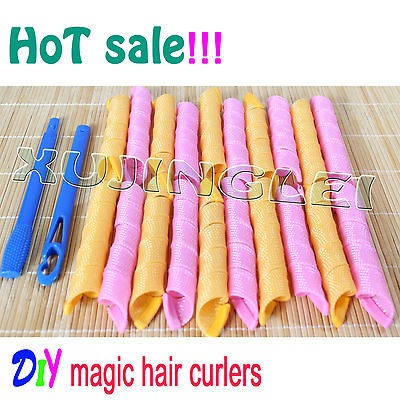   magic Hair Curlers Curlformers Spiral Ringlets Perm Leverage rollers