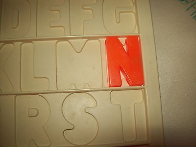   Alphabet Letter For Vintage Fisher Price Little People School Tray