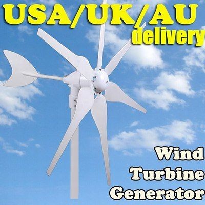   300W WATT WIND TURBINE GENERATOR WITH 6 BLADES LIGHT AND POWERFUL d8