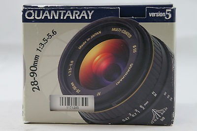 QUANTARAY 28 90MM F3.5 5.6 LENS FOR SONY ALPHA CAMERAS NON MACRO *OPEN 