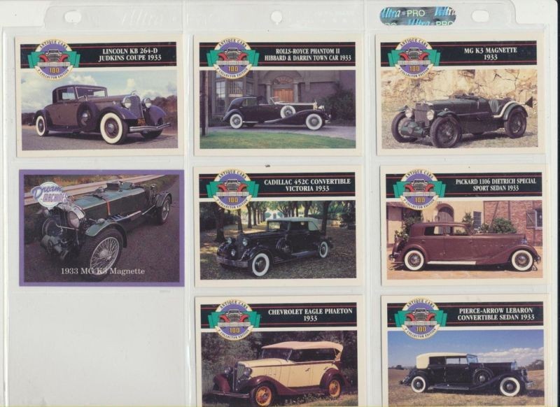 1933 cars  Cadillac  MG  Lincoln  Chevrolet Roll​s lot/8