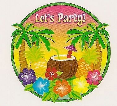   Lets Party Edible Image ~ Edible Image Icing Cake Topper ~ LOOK