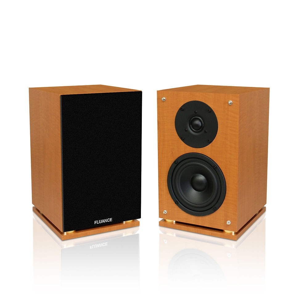 Fluance SX6 High Definition Two way Bookshelf Loudspeakers Wood