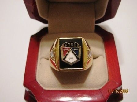 Superb NEW Mens Ford CREST Gold Ring