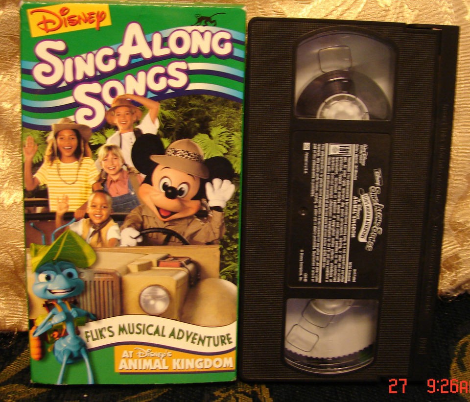 Disneys Sing Along Songs Vhs FLIKS MUSICAL ADVENTURE FREE US 1st Cl on ...