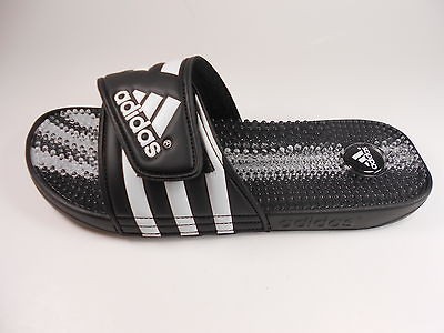 ADIDAS Trovao FIT FOAM SOFT COMFORT SLIDES FLIP FLOPS BLACK GRAY MENS 