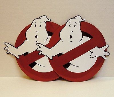 GHOSTBUSTERS   2 MAGNETIC CAR DOOR SIGNS Ghost Hunting