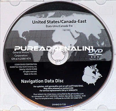   2010 CORVETTE ZR1 Z06 STS 07 2009 SAAB NAVIGATION MAP DISC CD DVD EAST