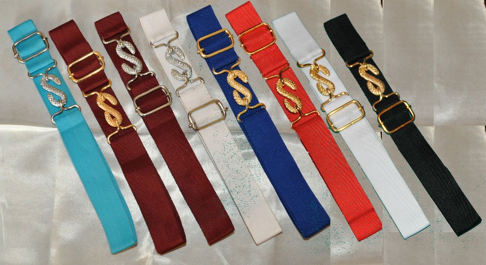 Masonic Apron Belt Extension   Adjustable (Choice of Colours)