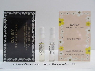 Set 2 Marc Jacobs ❤ DAISY + DAISY EAU SO FRESH ❤ EDT Spray Sample 