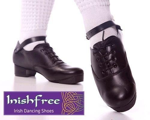 NEW IRISH DANCING JIG SHOES ALL SIZES 13 to 5 FLEXI SOLE TREBLES HARD 