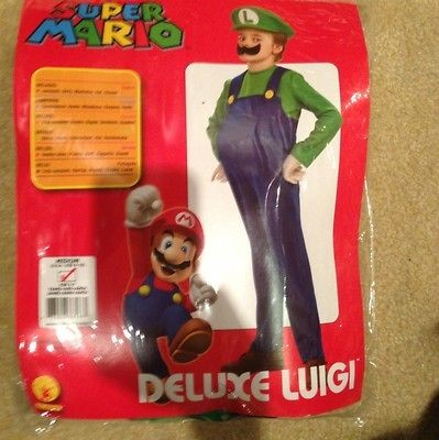 Super Mario Bros. Luigi Deluxe Costume. Worn Once