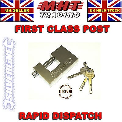 Motorcycle lock / Shed Padlock Close Armoured Shutter **lifetime 