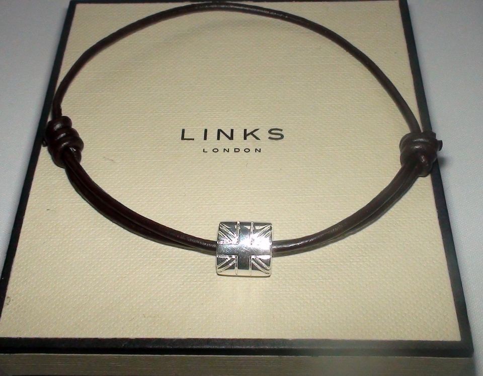 Links Of London Mens Silver Union Jack Bead Friendship Bracelet L84 On Popscreen