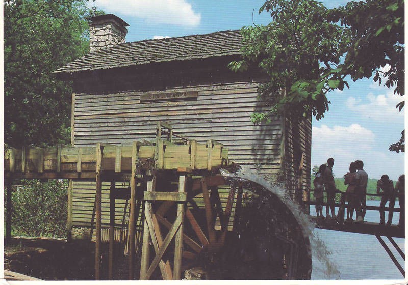 Grist Mill Stone Mountain Park Georgia Postcard