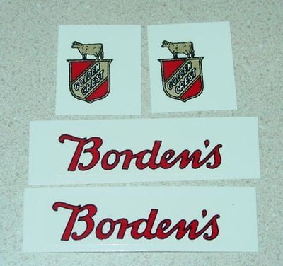 Kingsbury Divco Bordens Milk Truck Decal Set KG 001