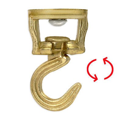 Swivel Ceiling Plant Hook Swag Light 1 3/4