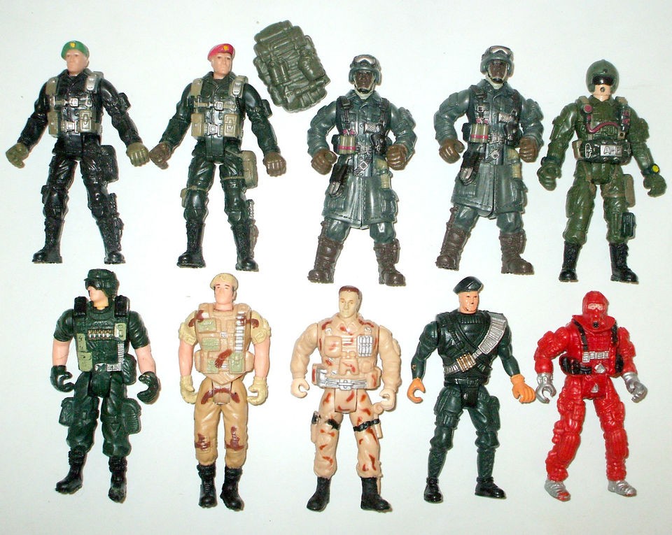 LOT of 10   3.75 MILITARY ACTION FIGURES * Chap Mei +