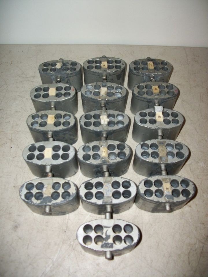 Lot Of 16 IEC 381 Tube Carriers Trundles   8 Spot