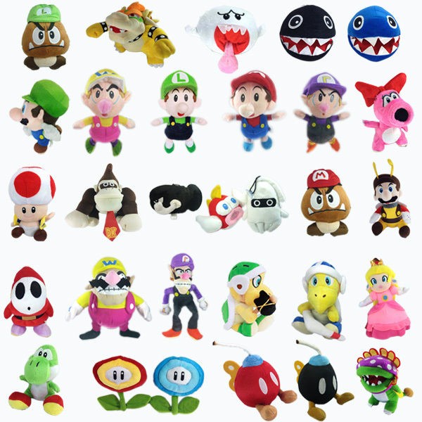 Super Mario Bros Plush Character Soft Toy Stuffed Animal Collectible 