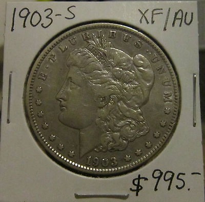   MORGAN SILVER DOLLAR XF/AU RARE HIGHER GRADE KET DATE US SILVER COIN