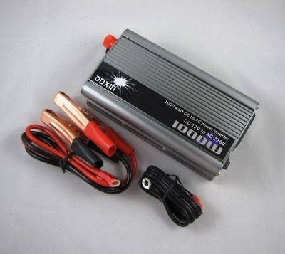 1000W Boat Car Truck Power Inverter 12V DC to 220V AC