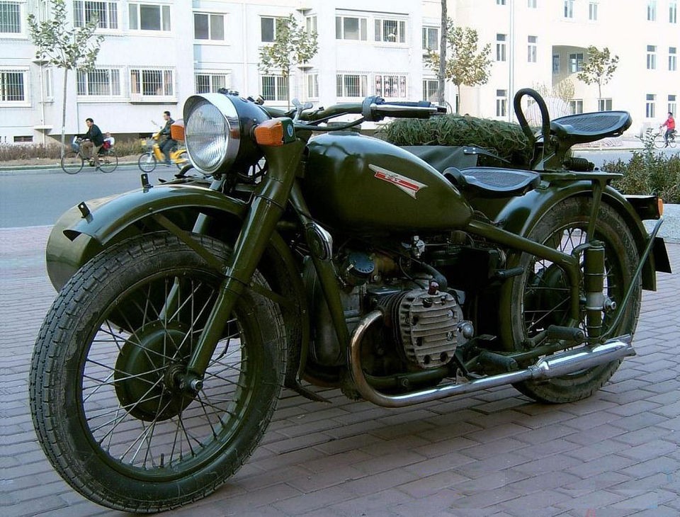 M72 Changjiang750 sidecar military motorbike