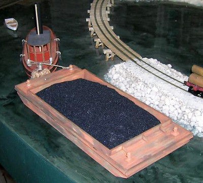 48 x 22 COAL BARGE On30 Model Railroad Boat Ship Laser Wood Kit 