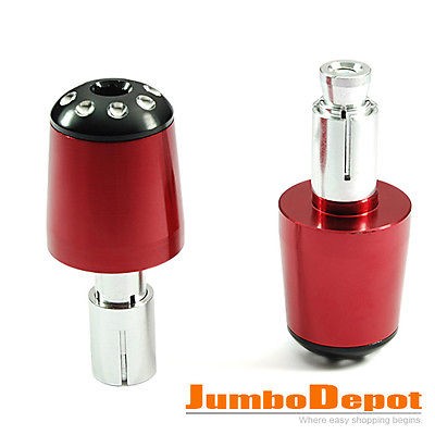 Motorcycle ATV Watercraft Mountain Bike Red Rear Handle Bar End 