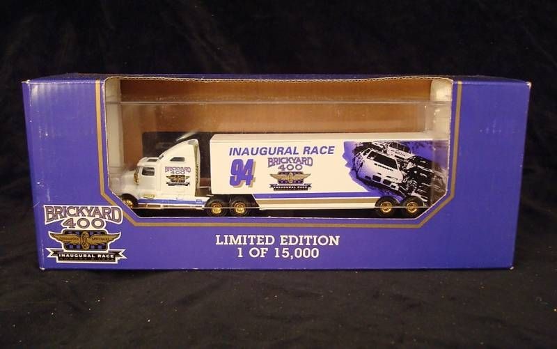 BRICKYARD 400 Inaugural Transporter RC 187 Diecast Hauler MIB