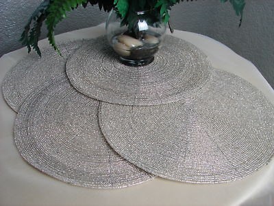 beaded placemat in Placemats