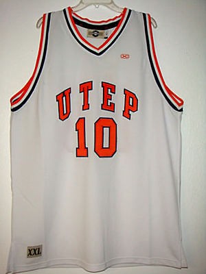 Throwback UTEP Tim Hardaway # 10 Sport Jersey NBA NCAA