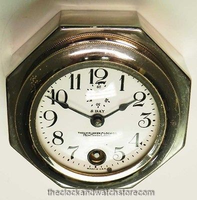 1911 NEW HAVEN WESTBURY 8 DAY AUTOMOBILE CLOCK FOR PARTS OR 