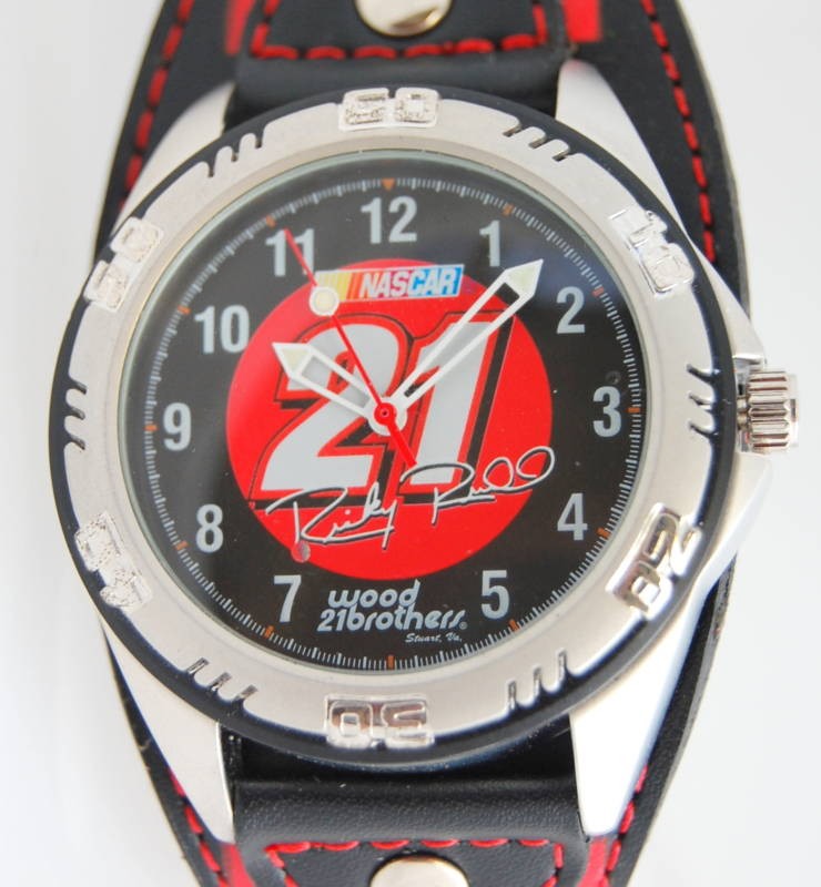 MENS NASCAR #21 RICKY RUDD WATCH W/ADJUSTABLE STRAP