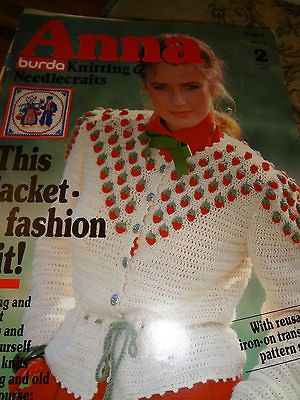 Anna Burda Knitting Needlecrafts Magazine Feb 1983 On Popscreen