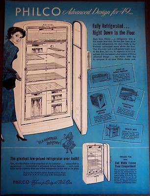 vintage philco refrigerator in Kitchen & Home