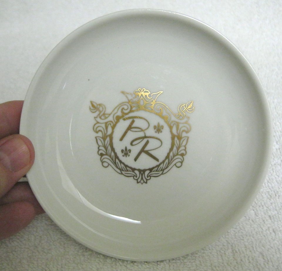 Mayer China 4.5 Dish Coaster Pin Tray Hotel Restaurant Railroad White 