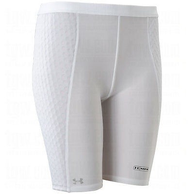 Womens Under Armour Compression Shorts New White Slider Softball XXL 