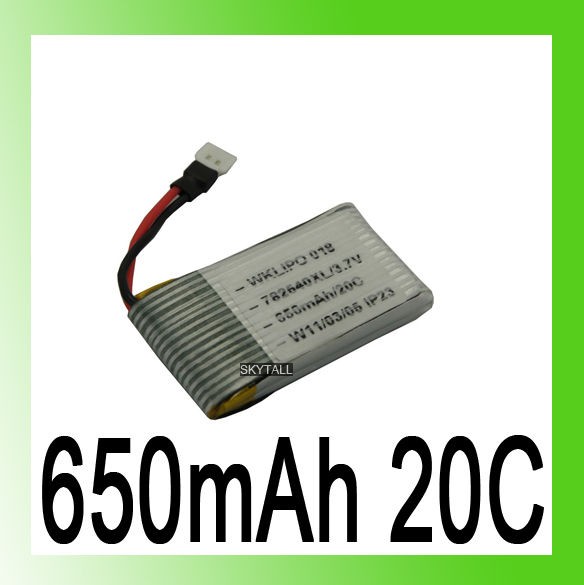 NEW 3.7V 650mAh 20C RC Lipo Battery Akku Walkera 4#3B 4G6 CB100 4#6 