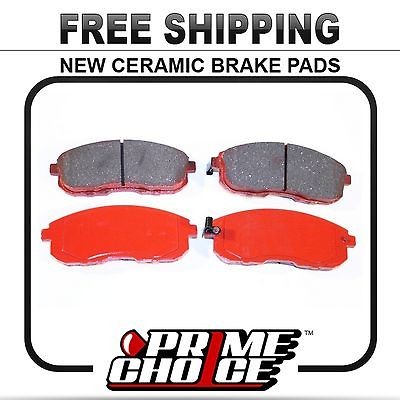 PREMIUM NEW COMPLETE CERAMIC DISC BRAKE PAD SET FOR FRONT   FULL PAIR 