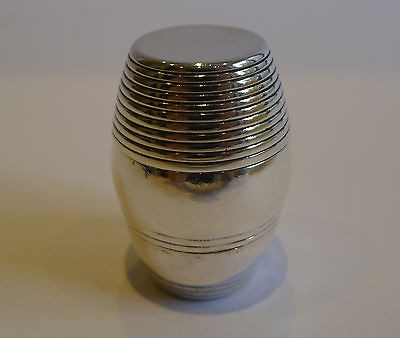 Antique English Sterling Silver Nutmeg Grater by Samuel Meriton II c 