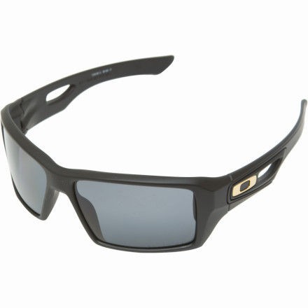 OAKLEY EYEPATCH 2 SHAWN WHITE MATTE BLACK GREY POLARIZED LENS FAST 